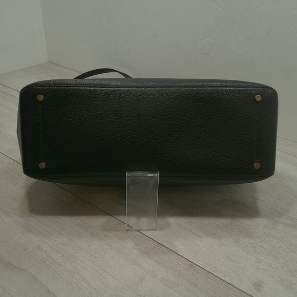 Kate Spade New York Eva Medium Top Zip Satchel Black Pebbled leather| Crossbody - Picture 4 of 13